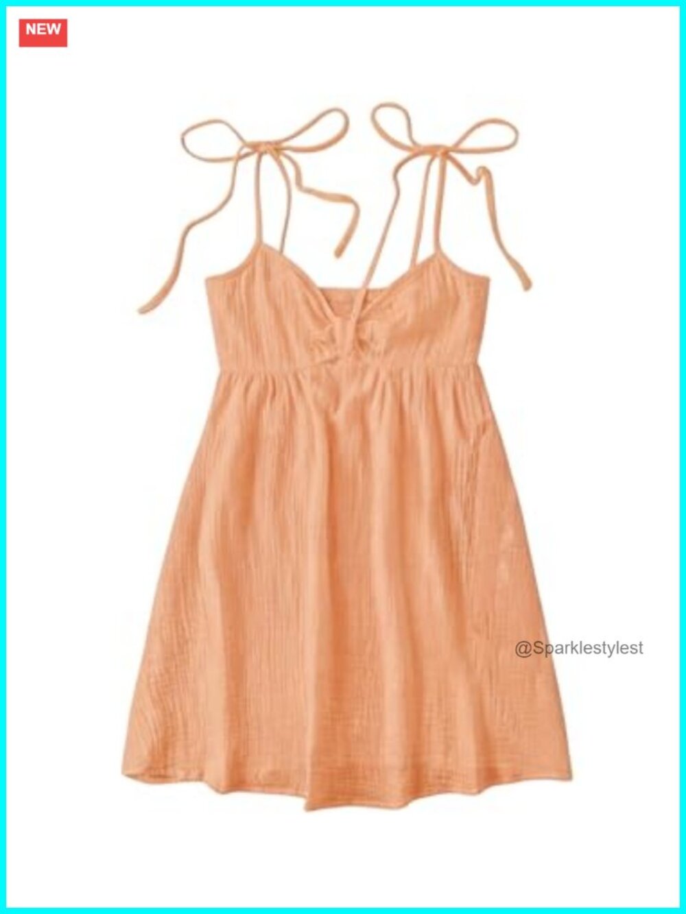 Cami Mini Sun Dress Tie Shoulder Babydoll Sleeveless Summer